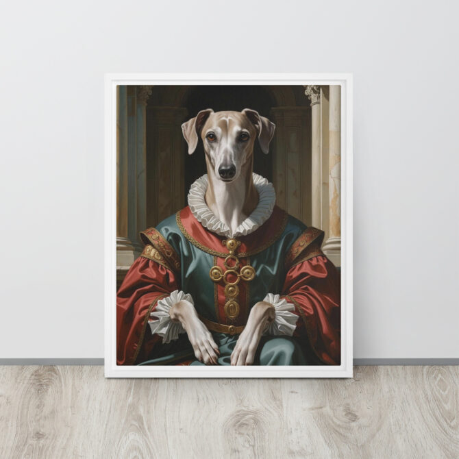 Dogmedici the Magnificent – Custom Renaissance Pet Portrait on Framed Canvas - Image 13