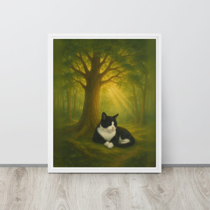 Custom Pet Memorial – Eternal Forest Framed Canvas - Image 8