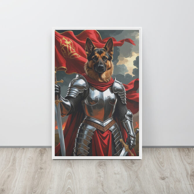 The Fearless Joan of Bark – Custom Renaissance Pet Canvas - Image 10