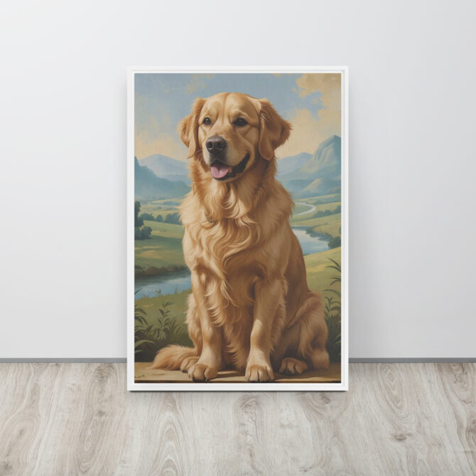 The Doga Lisa – Custom Renaissance Pet Portrait on Framed Canvas - Image 11