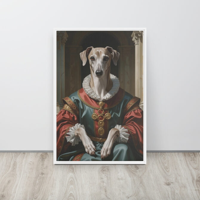 Dogmedici the Magnificent – Custom Renaissance Pet Portrait on Framed Canvas - Image 14