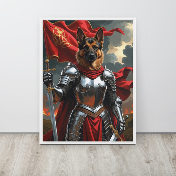 The Fearless Joan of Bark – Custom Renaissance Pet Canvas - Image 11