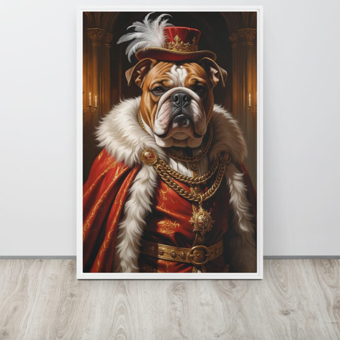 Custom Renaissance Pet Portrait – King Henry VIII Canvas - Image 24