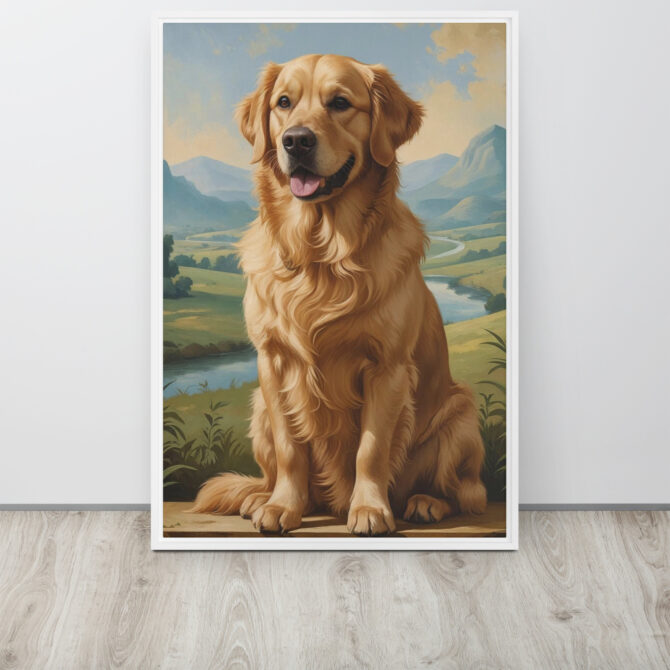 The Doga Lisa – Custom Renaissance Pet Portrait on Framed Canvas - Image 12