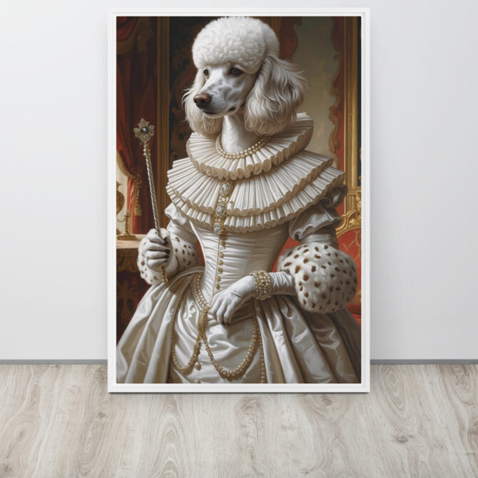 Queen Elizabark I – Custom Renaissance Pet Portrait on Framed Canvas - Image 15