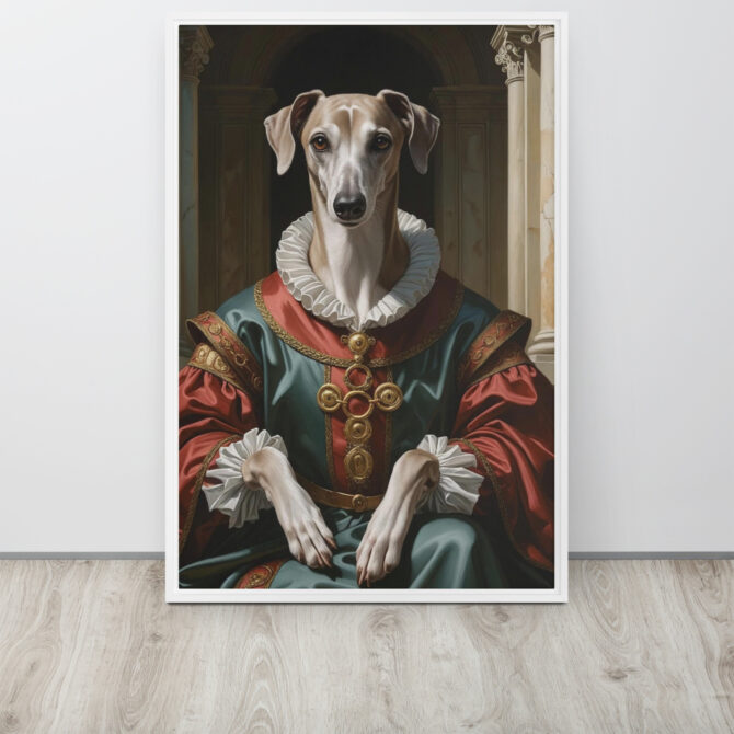 Dogmedici the Magnificent – Custom Renaissance Pet Portrait on Framed Canvas - Image 15
