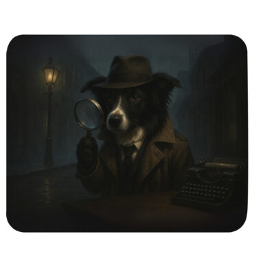 Custom "Pet Detective" Noir Mouse Pad – Your Pet in Film Noir Style