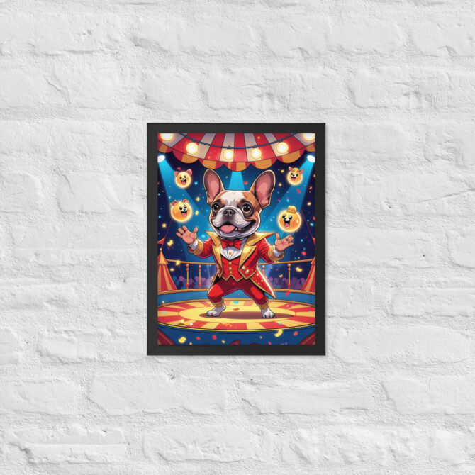 Carnival Conjurer Pet Portrait – Framed Magic Art Print - Image 3