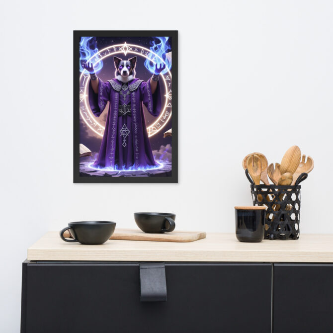Custom Magic Pet Portrait – Arcane Grandmaster (Framed Poster) - Image 4