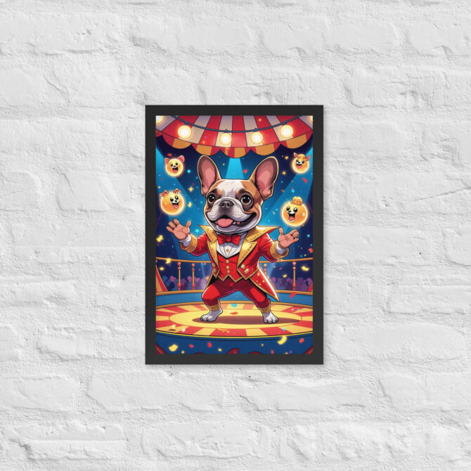 Carnival Conjurer Pet Portrait – Framed Magic Art Print - Image 4