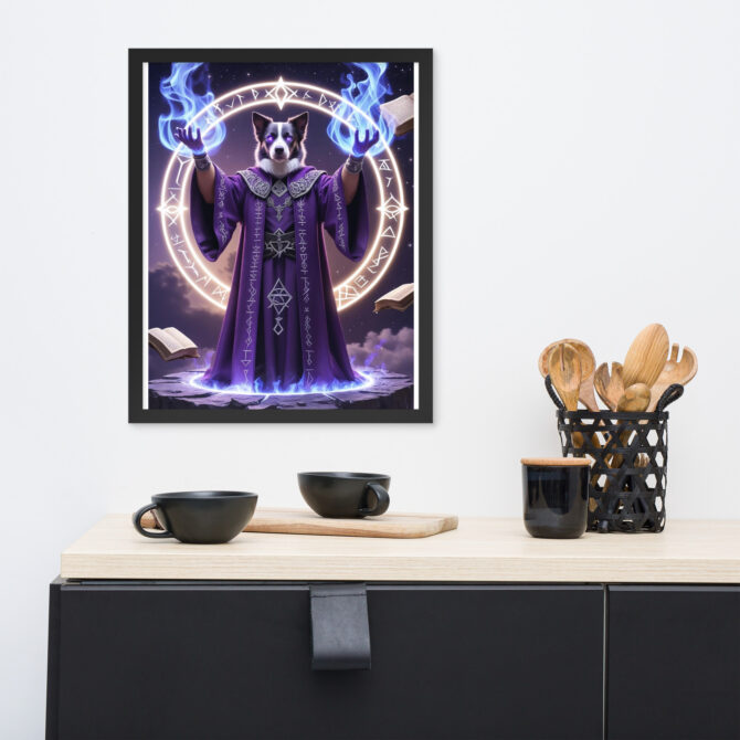 Custom Magic Pet Portrait – Arcane Grandmaster (Framed Poster) - Image 5