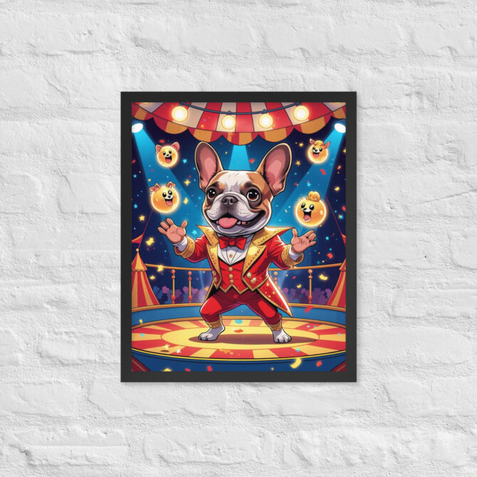 Carnival Conjurer Pet Portrait – Framed Magic Art Print - Image 5