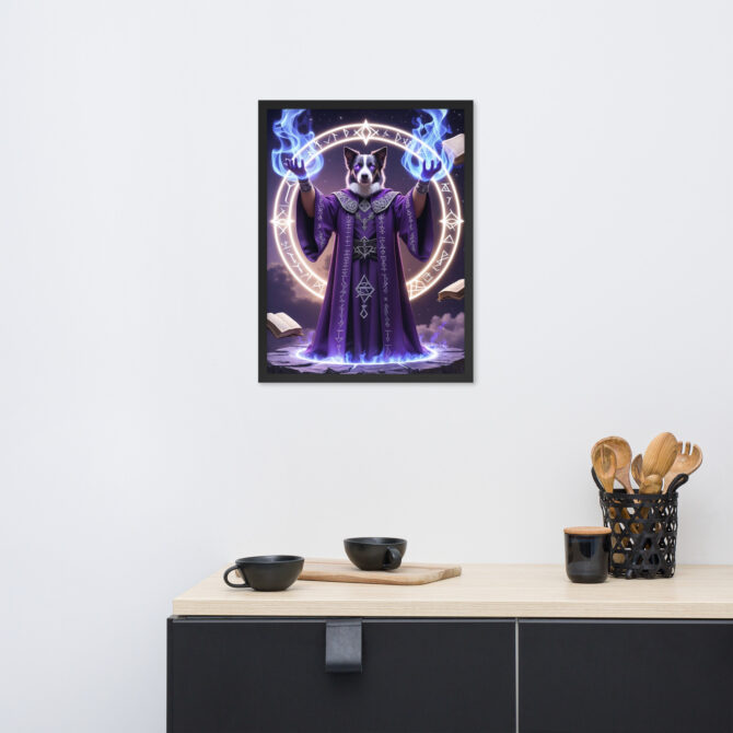 Custom Magic Pet Portrait – Arcane Grandmaster (Framed Poster) - Image 6