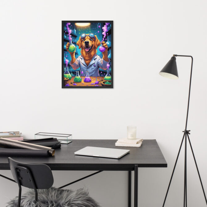 Potion Pooch Alchemist – Custom Framed Poster for Pet Lovers - Image 6