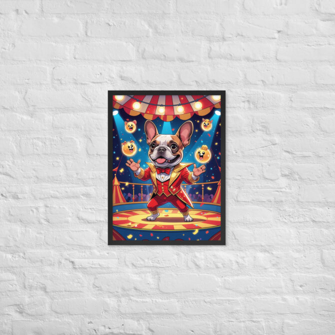 Carnival Conjurer Pet Portrait – Framed Magic Art Print - Image 6