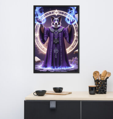 Custom Magic Pet Portrait – Arcane Grandmaster (Framed Poster)