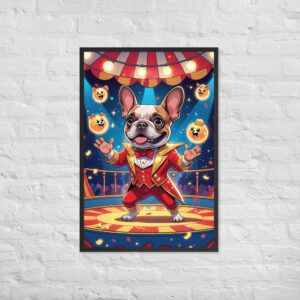 Carnival Conjurer Pet Portrait – Framed Magic Art Print