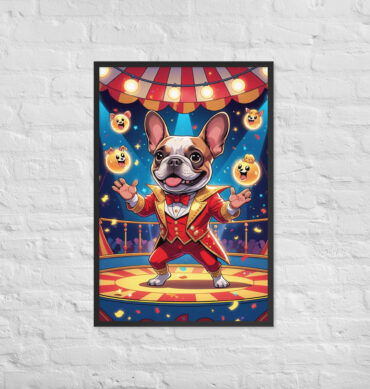 Carnival Conjurer Pet Portrait – Framed Magic Art Print
