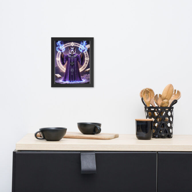 Custom Magic Pet Portrait – Arcane Grandmaster (Framed Poster) - Image 2