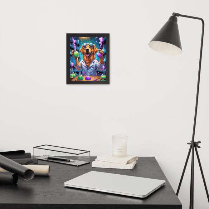Potion Pooch Alchemist – Custom Framed Poster for Pet Lovers - Image 2