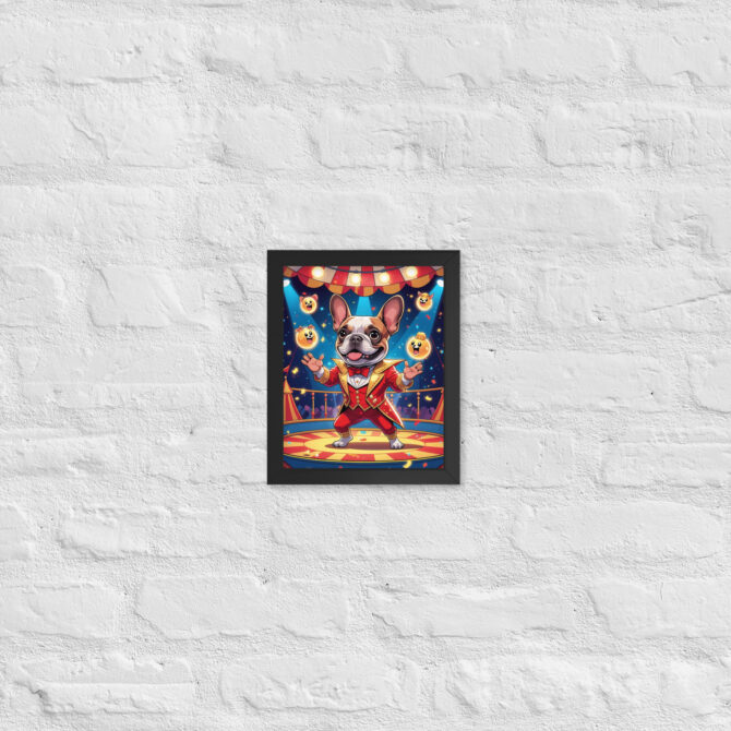 Carnival Conjurer Pet Portrait – Framed Magic Art Print - Image 2