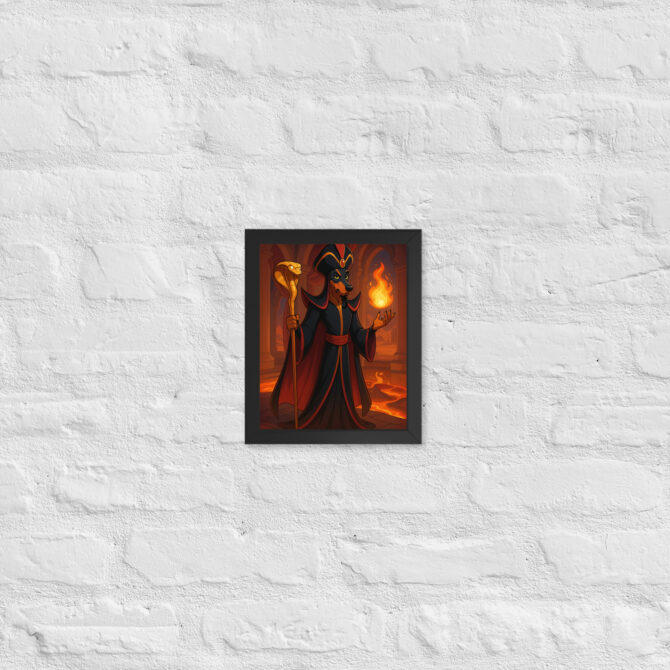 Custom Pet Portrait – Desert Sorcerer Magic Poster (Framed) - Image 2