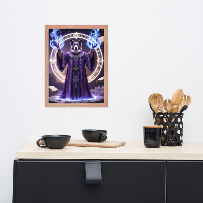 Custom Magic Pet Portrait – Arcane Grandmaster (Framed Poster) - Image 8
