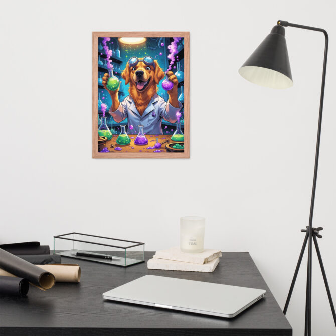 Potion Pooch Alchemist – Custom Framed Poster for Pet Lovers - Image 8