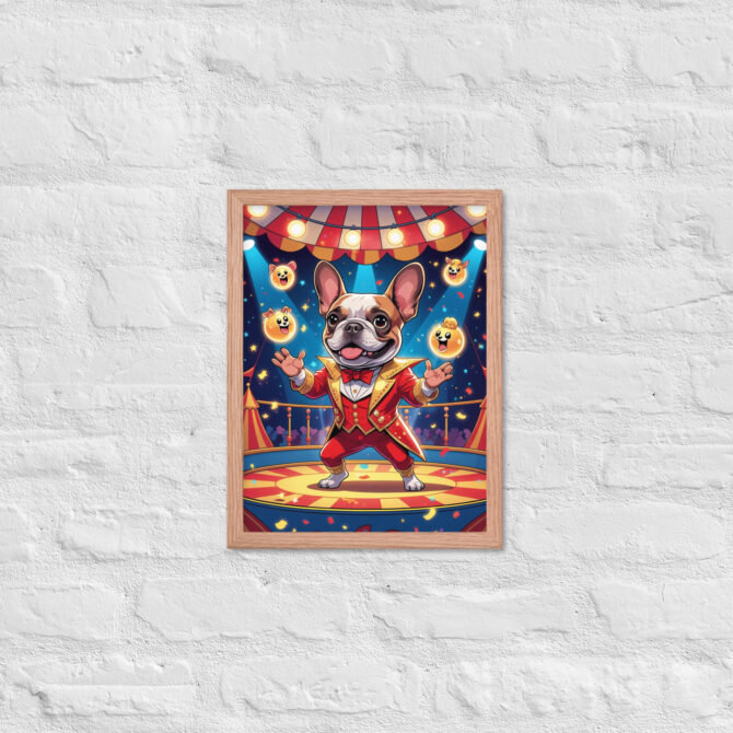 Carnival Conjurer Pet Portrait – Framed Magic Art Print - Image 8