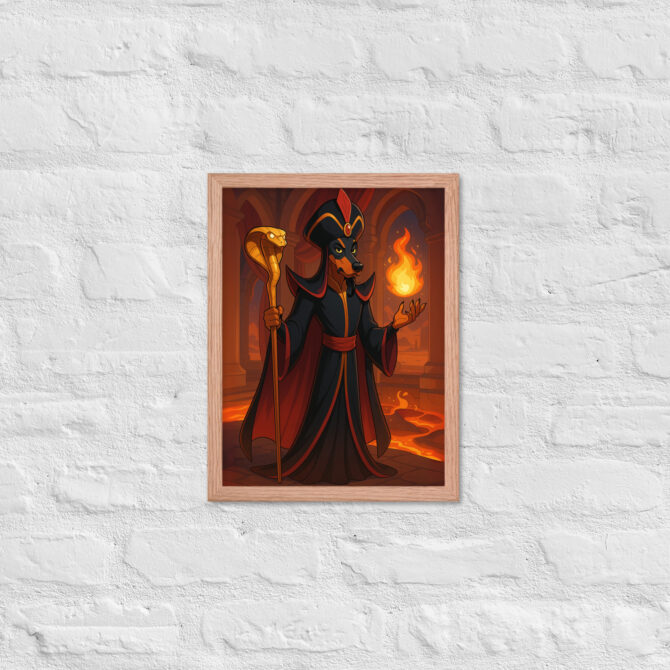 Custom Pet Portrait – Desert Sorcerer Magic Poster (Framed) - Image 9