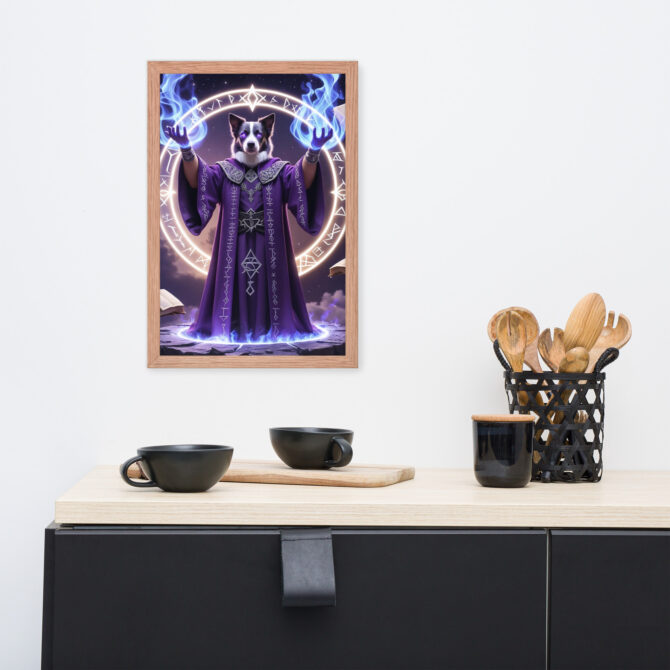 Custom Magic Pet Portrait – Arcane Grandmaster (Framed Poster) - Image 9