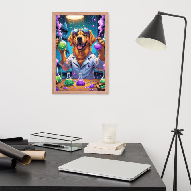 Potion Pooch Alchemist – Custom Framed Poster for Pet Lovers - Image 9