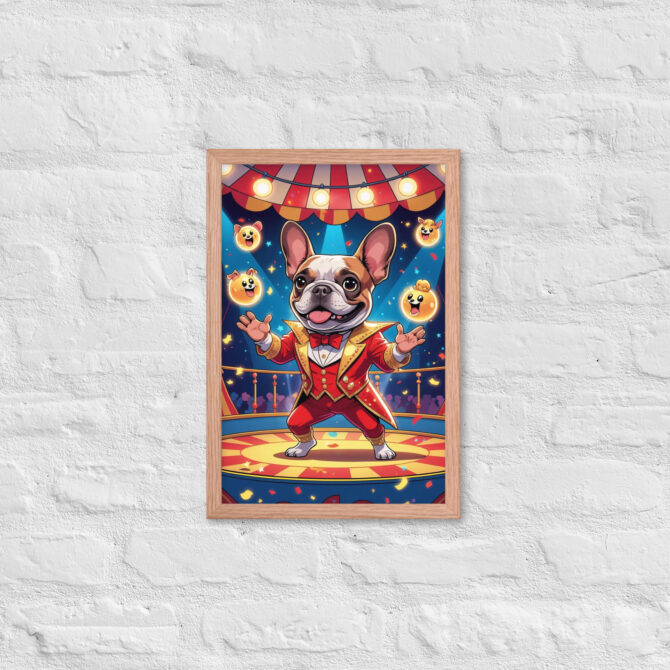 Carnival Conjurer Pet Portrait – Framed Magic Art Print - Image 9
