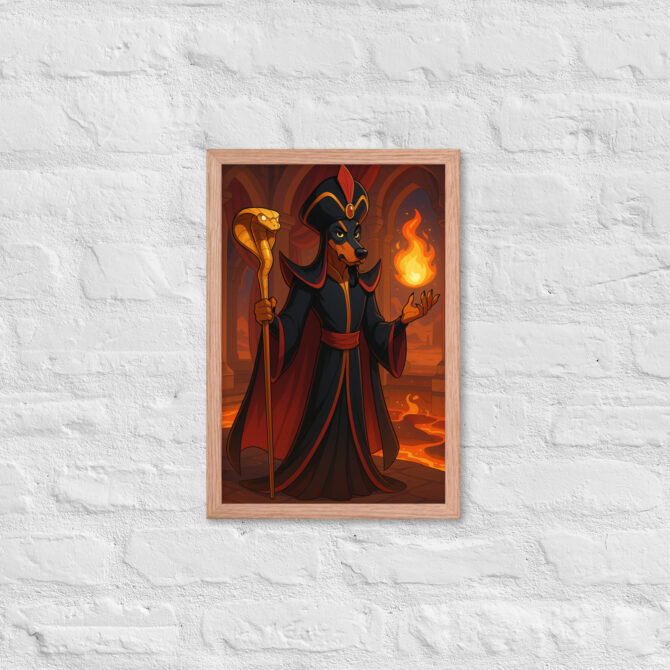 Custom Pet Portrait – Desert Sorcerer Magic Poster (Framed) - Image 10