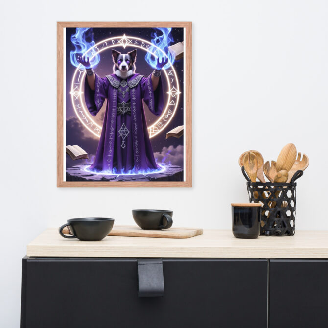 Custom Magic Pet Portrait – Arcane Grandmaster (Framed Poster) - Image 10