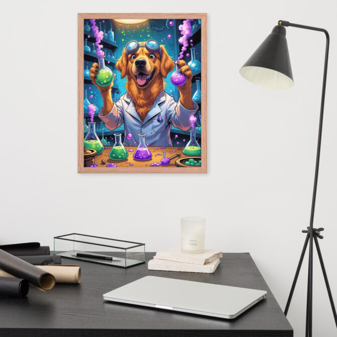 Potion Pooch Alchemist – Custom Framed Poster for Pet Lovers - Image 10