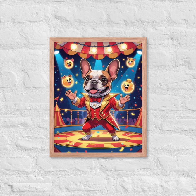 Carnival Conjurer Pet Portrait – Framed Magic Art Print - Image 10