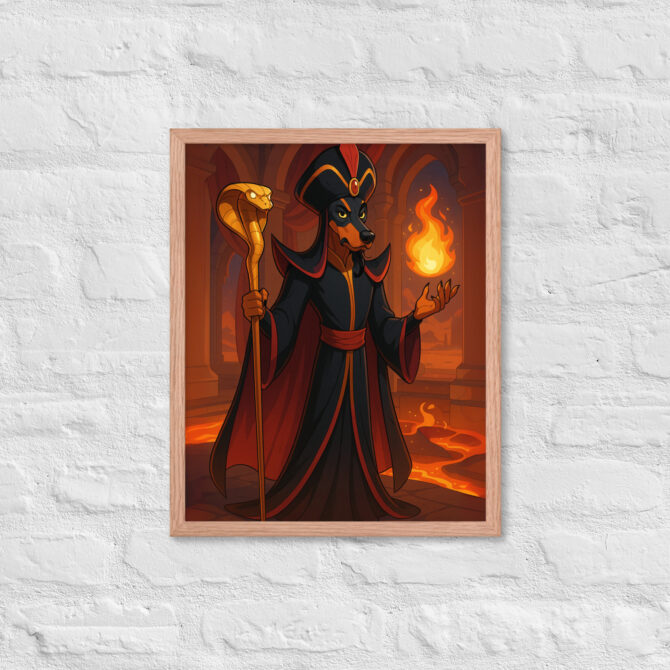 Custom Pet Portrait – Desert Sorcerer Magic Poster (Framed) - Image 11