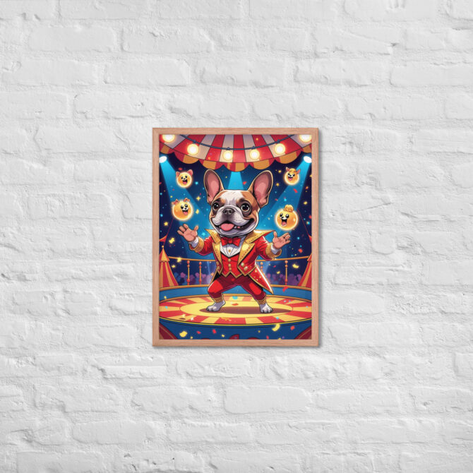 Carnival Conjurer Pet Portrait – Framed Magic Art Print - Image 11