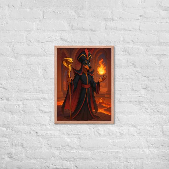 Custom Pet Portrait – Desert Sorcerer Magic Poster (Framed) - Image 12