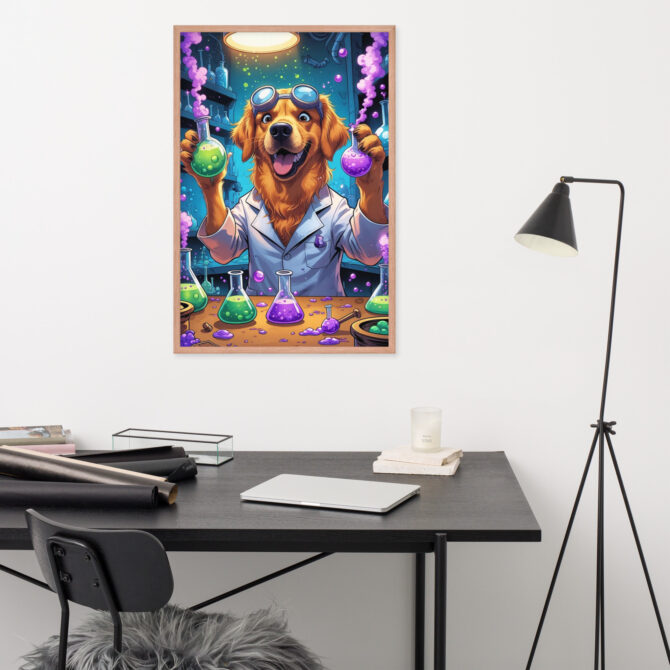 Potion Pooch Alchemist – Custom Framed Poster for Pet Lovers - Image 12