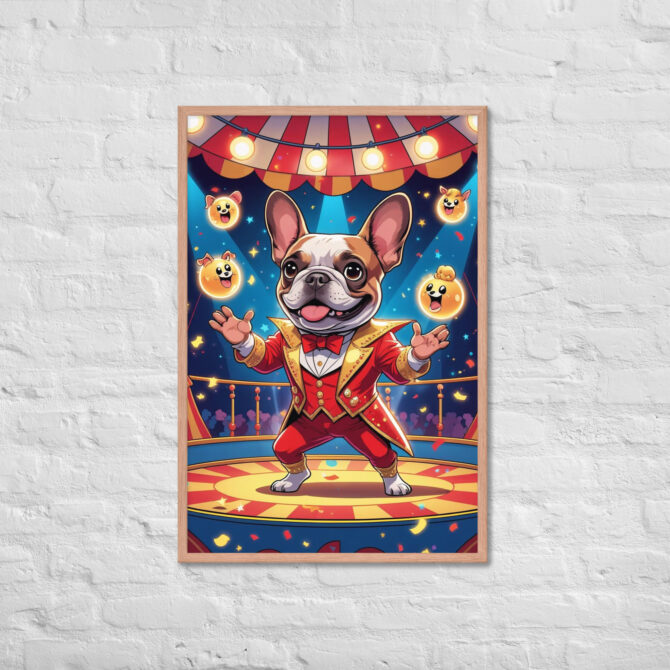 Carnival Conjurer Pet Portrait – Framed Magic Art Print - Image 12