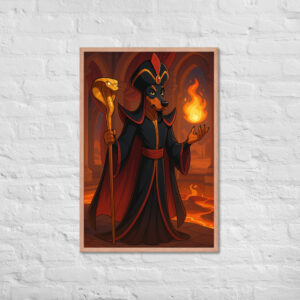 Custom Pet Portrait – Desert Sorcerer Magic Poster (Framed)