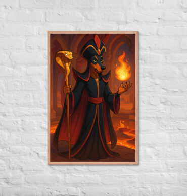 Custom Pet Portrait – Desert Sorcerer Magic Poster (Framed)