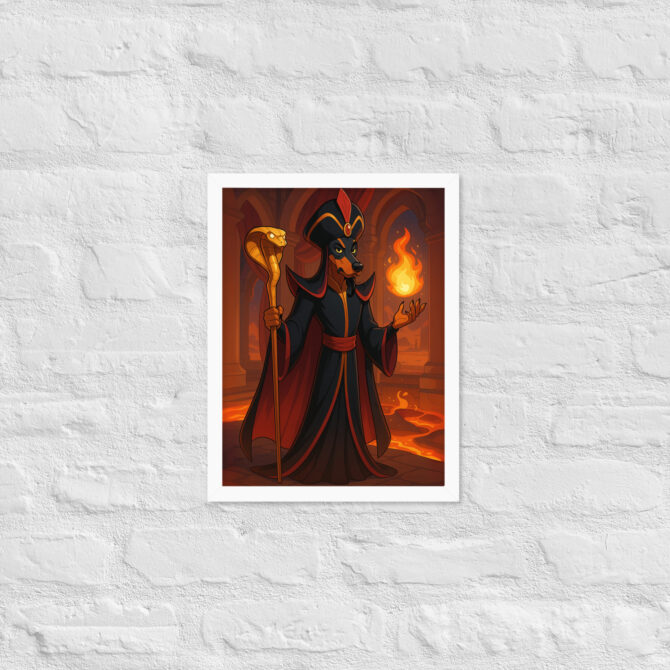 Custom Pet Portrait – Desert Sorcerer Magic Poster (Framed) - Image 14
