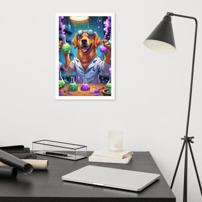 Potion Pooch Alchemist – Custom Framed Poster for Pet Lovers - Image 15