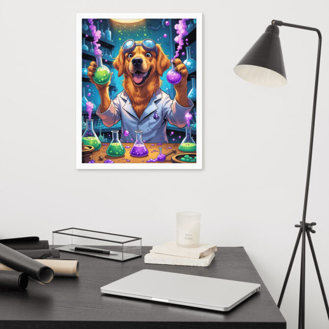 Potion Pooch Alchemist – Custom Framed Poster for Pet Lovers - Image 16