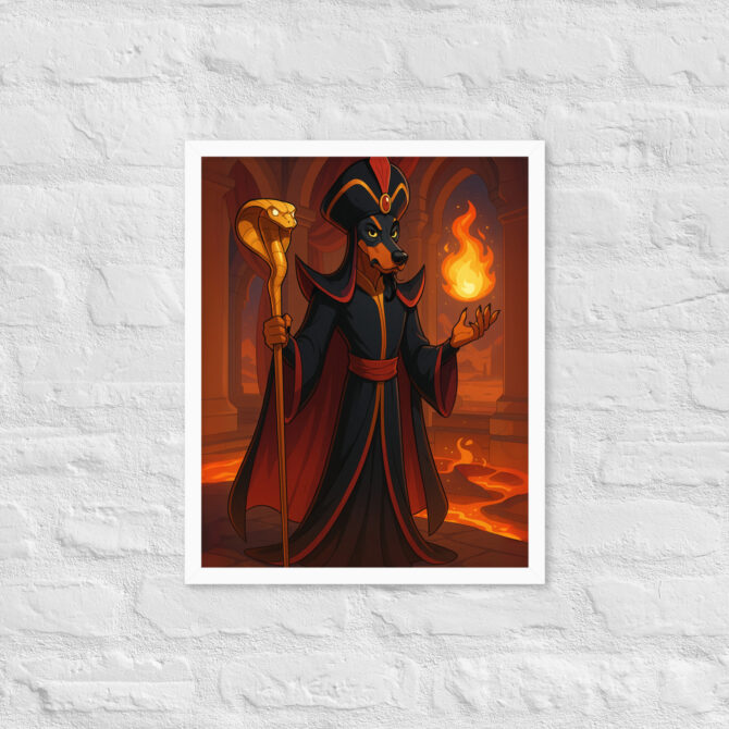Custom Pet Portrait – Desert Sorcerer Magic Poster (Framed) - Image 16