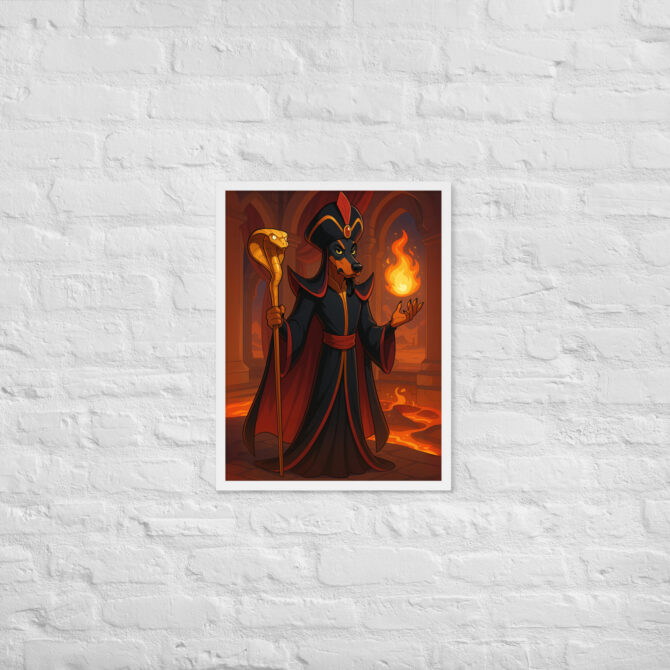 Custom Pet Portrait – Desert Sorcerer Magic Poster (Framed) - Image 17
