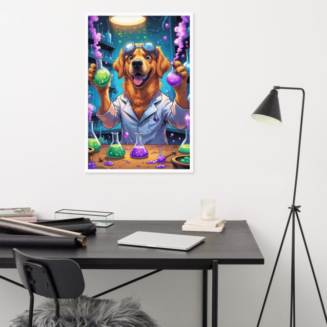 Potion Pooch Alchemist – Custom Framed Poster for Pet Lovers - Image 18
